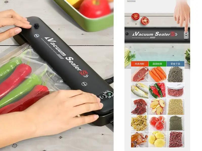 Food Vacuum Sealer Meat Packing Machine Sealing Automatic Saver Packer + 5 BAGS by dealonline.co.nz