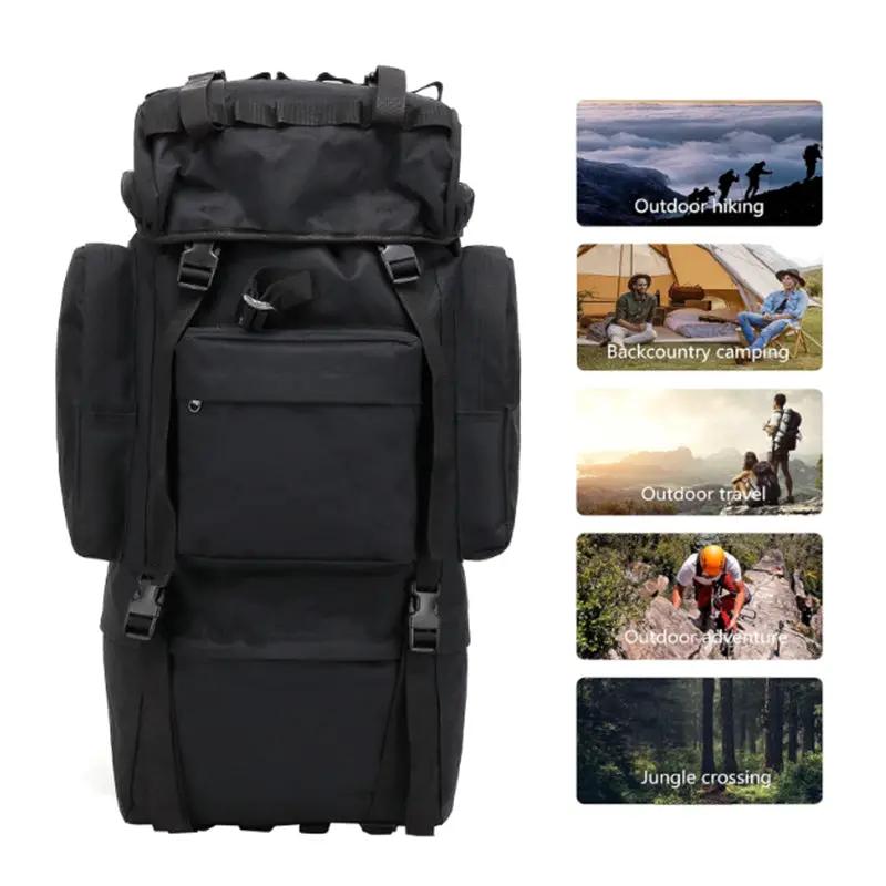 75L Hiking Tactical Backpack Large Survival Hunting Waterproof Backpack M... B by g8buynz