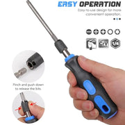 g8buynz g8buynz Extended Screwdriver Set 24 in 1 Bits Self-Locking Magnetic Handle Extended Screwdriver Set 24 in 1 Bits Self-Locking Magnetic Handle