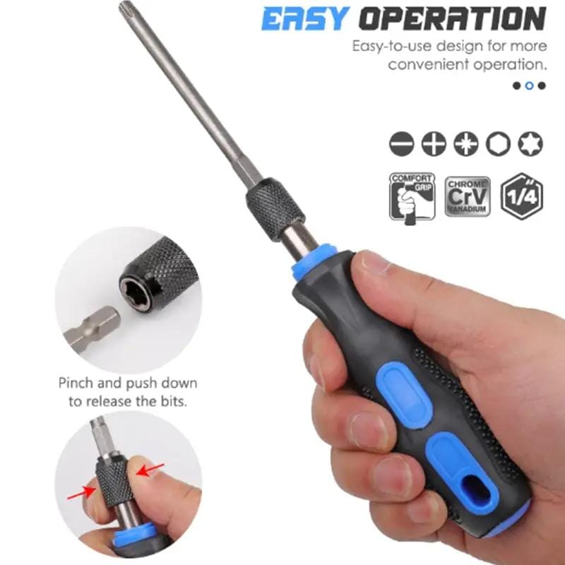 g8buynz g8buynz Extended Screwdriver Set 24 in 1 Bits Self-Locking Magnetic Handle Extended Screwdriver Set 24 in 1 Bits Self-Locking Magnetic Handle