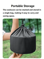 Outdoor Cookware Set - Camping Cookware Ideal for 2-3 people BY30110 by ECOTREK