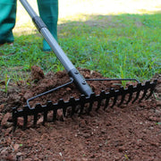 g8buynz g8buynz Multifunctional grass rake 17 Steel Tines Metal Head with Stainless Steel Handle Multifunctional grass rake 17 Steel Tines Metal Head with Stainless Steel Handle