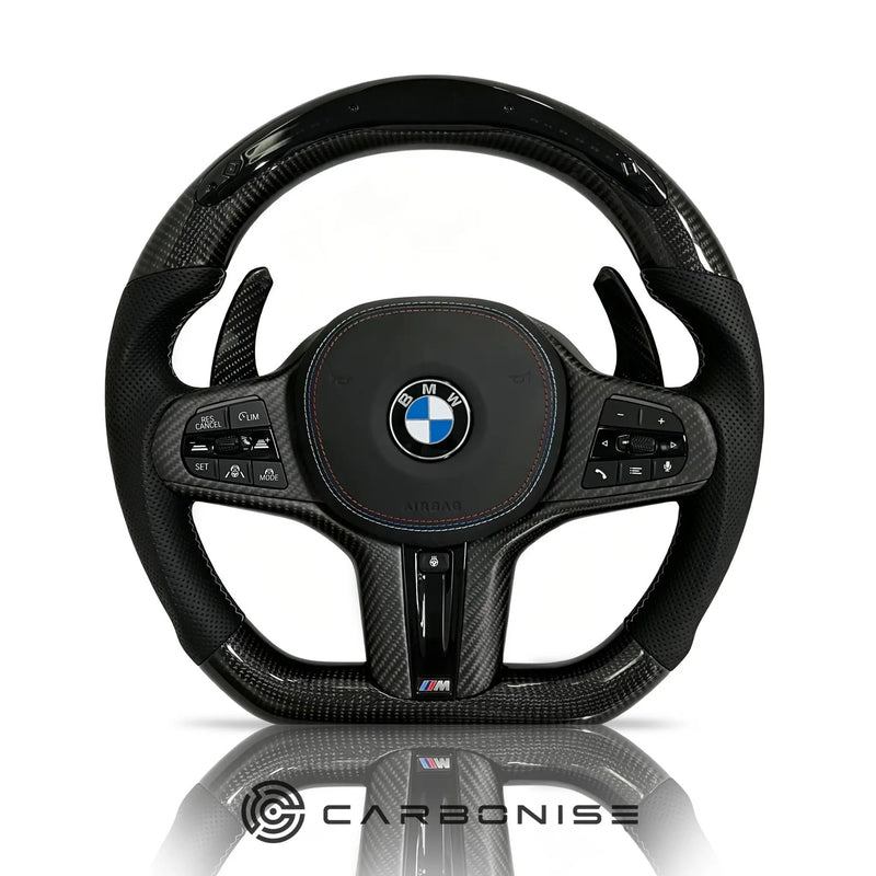 BMW Steering Wheel (Carbon Fiber+Perforated Leather) #6 by CARBONISE