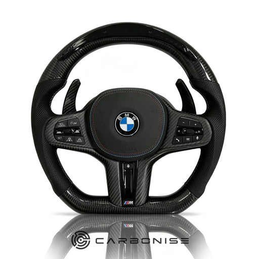 BMW Steering Wheel (Carbon Fiber+Perforated Leather) #6 by CARBONISE