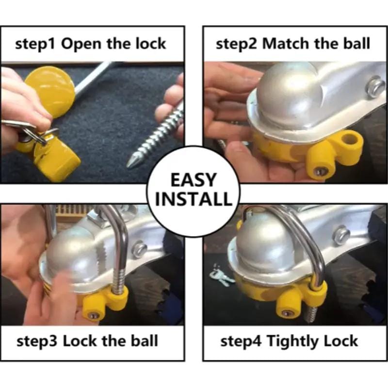 g8buynz g8buynz Improvedhand Trailer Hitch Lock Coupler Ball Tow Lock U-Shape Improvedhand Trailer Hitch Lock Coupler Ball Tow Lock U-Shape