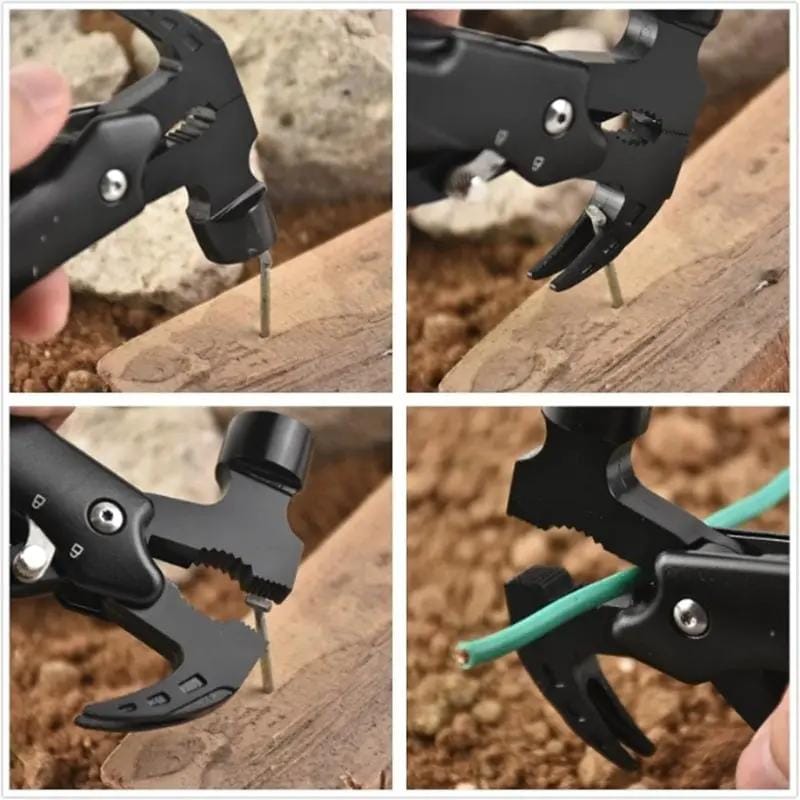 g8buynz Multitool-12 in 1 Camping Tools with Mini Hammer Multitool-12 in 1 Camping Tools with Mini Hammer