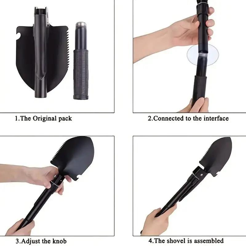 Outdoor Small Foldable Multifunction Camping Shovel by NZ Diver