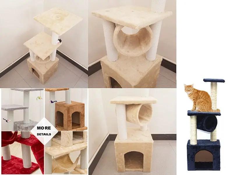 Cat Tree House Post Condo 94cm High by dealonline.co.nz