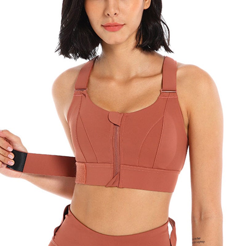 Mead's Supply & Equipment Outfitters limited Women's Activewear Plus Size High Impact Front Zip Sports Bra For Women Polyester Plus Size High Impact Front Zip Sports Bra Polyester
