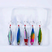 5 x 20 gram Lures with Tackle Box for Trout Salmon Kahawai by NZ Diver