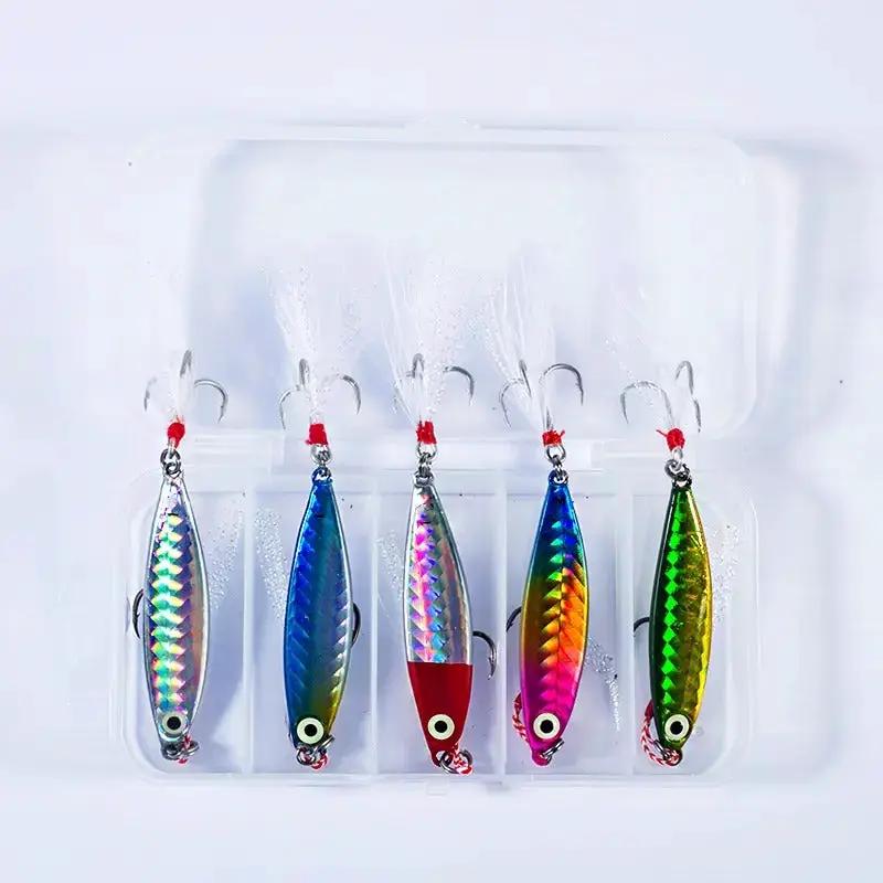5 x 20 gram Lures with Tackle Box for Trout Salmon Kahawai by NZ Diver