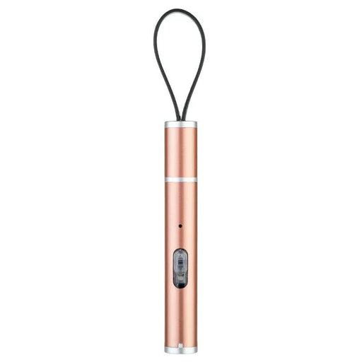 USB Direct-Charge Stainless Steel Mini Charging Flashlight - USB Direct-Charge Stainless Steel Mini Charging Flashlight Rose Gold by China Dropship