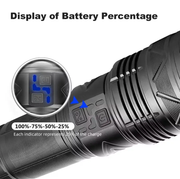 Long Range Powerful USB Input and Output Rechargeable LED Flashlight 30W 1500m by dealonline.co.nz