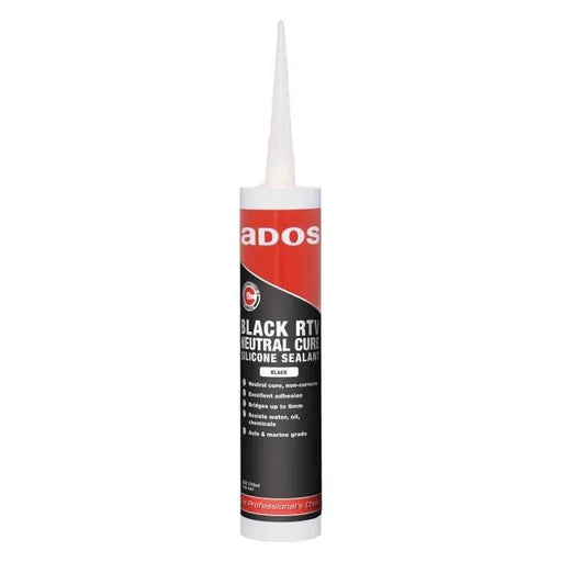 CRC Sealants & Fillers Wholesale ADOS Black RTV Neutral Cure Silicone Sealant 310ml (Pack of 6) ADOS Black RTV Neutral Cure Silicone Sealant 310ml - Wholesale | Action Outdoors
