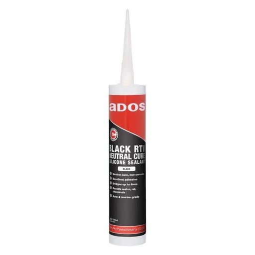 ADOS Black RTV Neutral Cure Silicone Sealant 310ml