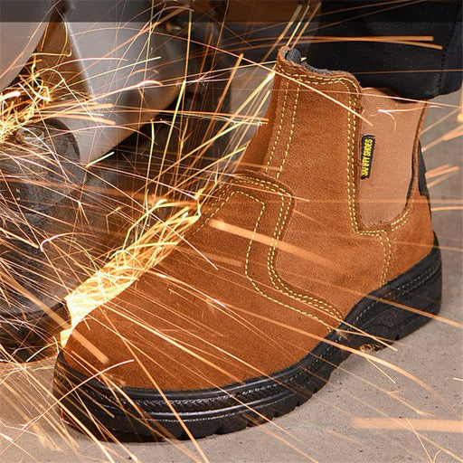 Mead's Supply & Equipment Outfitters limited Safety Footwear Welder Safety Boots With Steel Toe Splash And Heat Resistant Cowhide Welder Safety Boots With Steel Toe And Heat Resistant