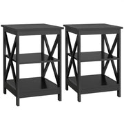 1 Pair Side Table End Table Coffee Table by Yaheetech