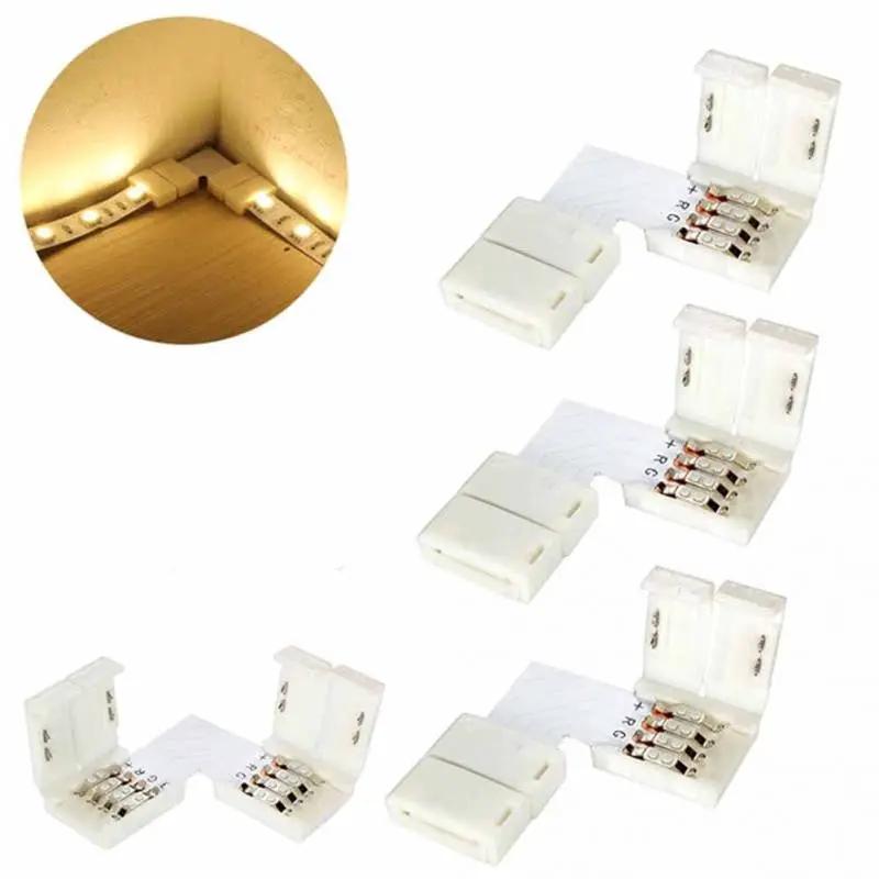 4X L Shape 5050 RGB LED Strip Light Corner Connector Adapter 90° Joint LD1278 by salelink.co.nz