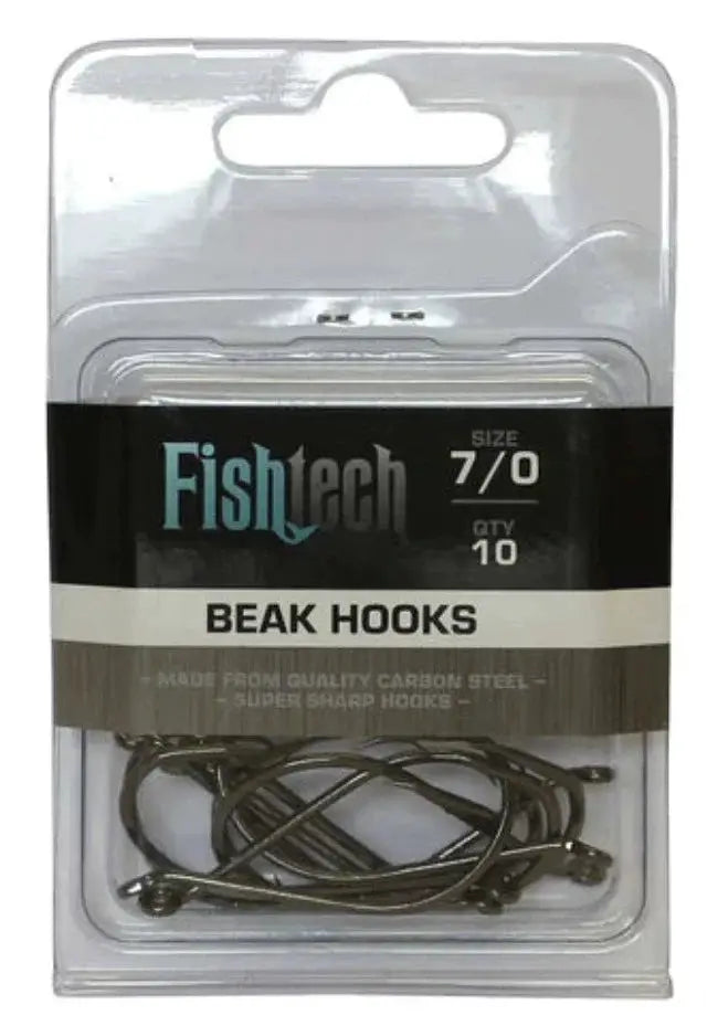 Fishtech Beak Hooks 7/0 (10 per pack) by NZ Diver