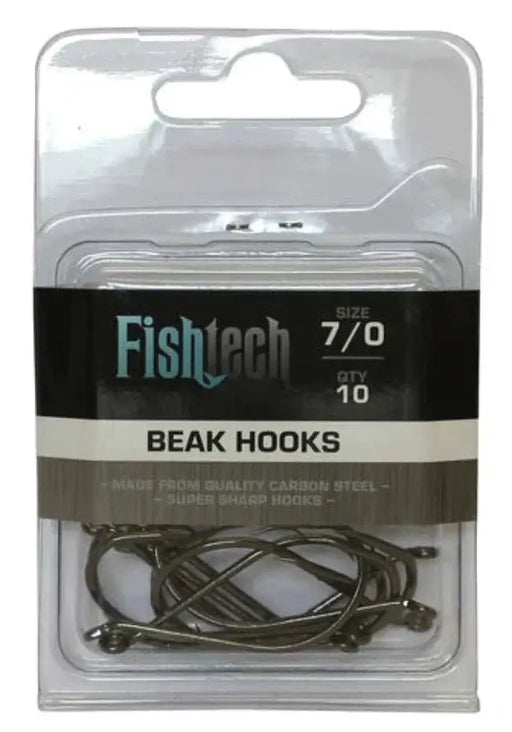 Fishtech Beak Hooks 7/0 (10 per pack) by NZ Diver