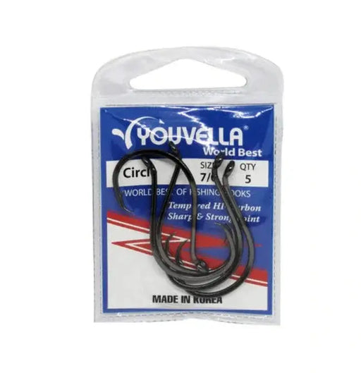 Youvella Circle Hooks 7/0 (5 PER PACK) by NZ Diver