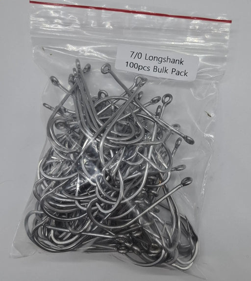 Meanfish Longshank Hooks 7/0 Bulk pack of 100 by NZ Diver