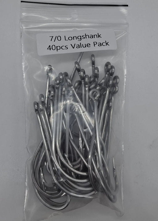Meanfish Longshank Hooks 7/0 Value pack of 40 by NZ Diver