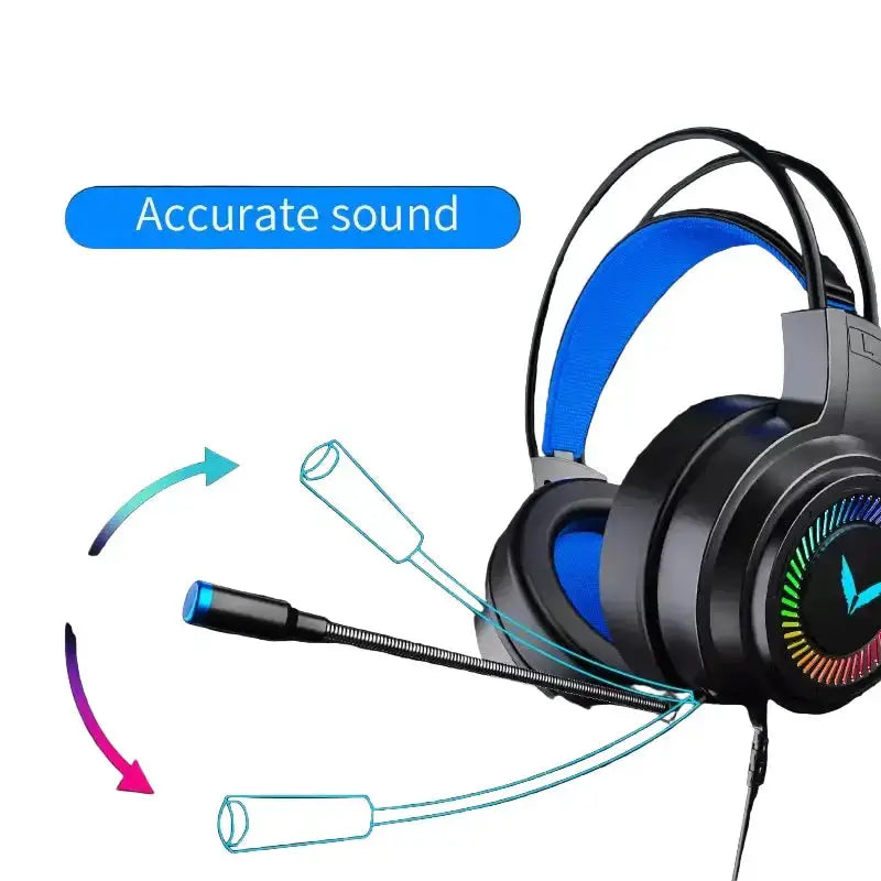 7.1 Gaming Headset with Mic & LED (3 coours available) by Habicare