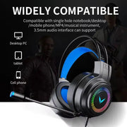 7.1 Gaming Headset with Mic & LED (3 coours available) by Habicare