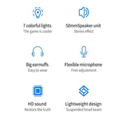 7.1 Gaming Headset with Mic & LED (3 coours available) by Habicare