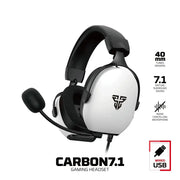 7.1 Wired Gaming Headset 40mm with Mic (available in Black & White) by Habicare