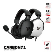 7.1 Wired Gaming Headset 40mm with Mic (available in Black & White) by Habicare