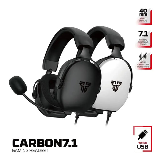 7.1 Wired Gaming Headset 40mm with Mic (available in Black & White) by Habicare