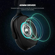7.1 Wired Gaming Headset 40mm with Mic (available in Black & White) by Habicare