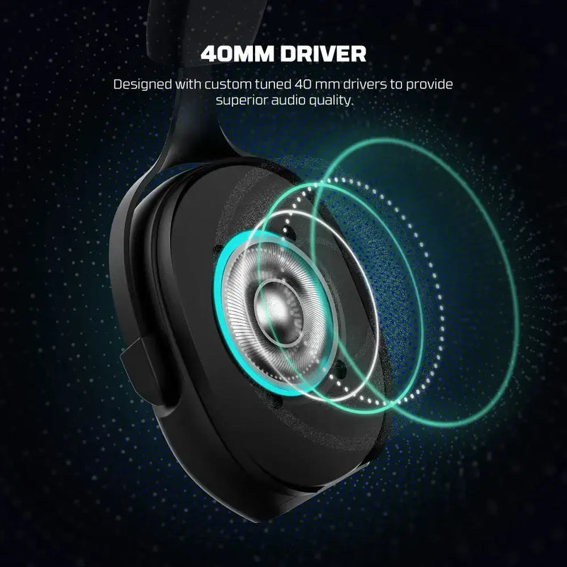 7.1 Wired Gaming Headset 40mm with Mic (available in Black & White) by Habicare