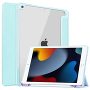 iPad 10.2 Case Cover Clear Back Pencil Holder Slot by salelink.co.nz