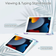 iPad 10.2 Case Cover Clear Back Pencil Holder Slot by salelink.co.nz