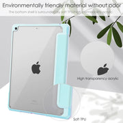 iPad 10.2 Case Cover Clear Back Pencil Holder Slot by salelink.co.nz
