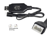 7.4V USB 3 pins Lithium Batteries Charging Cable for Car Drone or Helicopter by dealonline.co.nz