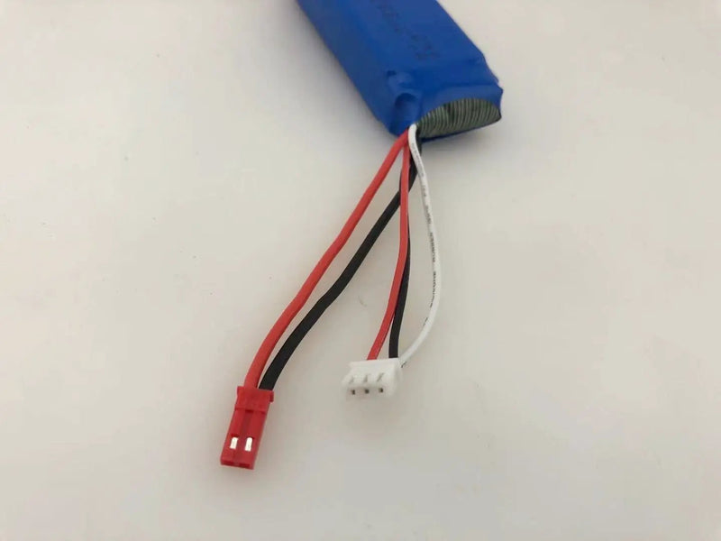 7.4V 2500mAh Red Li-Po Rechargeable Battery for Drone by dealonline.co.nz