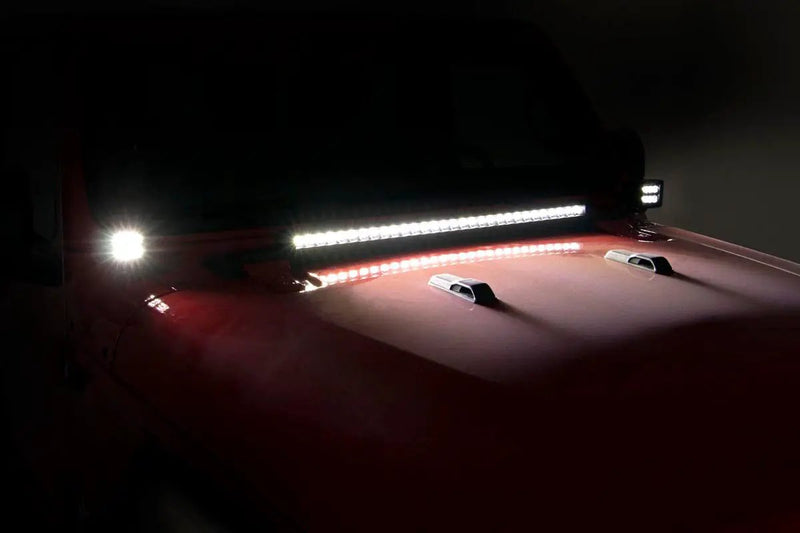 LED Ditch Light Kit Hinge Mount Jeep Gladiator JT/Wrangler JL (18-26) by Magwarehouse.com