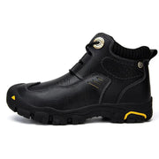 Men's Leather High-Top Shoes — Non-Slip Rubber Sole | Sizes 40–46 – view 1