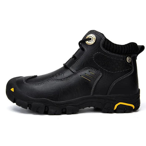 Men's Leather High-Top Shoes — Non-Slip Rubber Sole | Sizes 40–46 – view 1