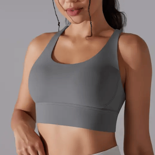 Mead's Supply & Equipment Outfitters limited Women's Activewear Criss Cross High Impact Sports Bra For Women With Supportive Back Straps Criss Cross High Impact Sports Bra for Women