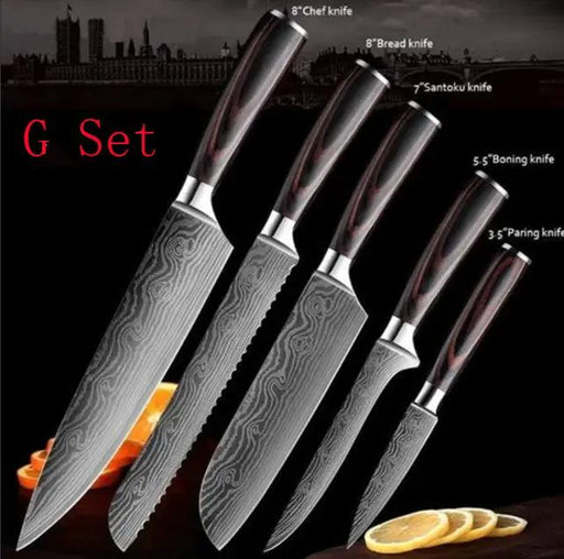 Chef Knives Kitchen Knives Cleaver Slicing Knives G Set by China Dropship