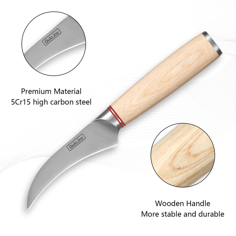 Vegetable Cleaver - Japanese Cleaver 6.5 Inch Chopping Knife High Carbon Stainless Steel Knives With Wooden Handle 6.5 Inch Cleaver Knife - Vegetable Knife by China Dropship