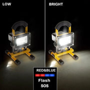 Rechargeable Portable LED Work Light with Stand,24LEDs,30W, Waterproof by dealonline.co.nz