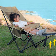 URBAN WAVE Breathable Mesh Reclining Camp Chair with Footrest YQ13510 by ECOTREK