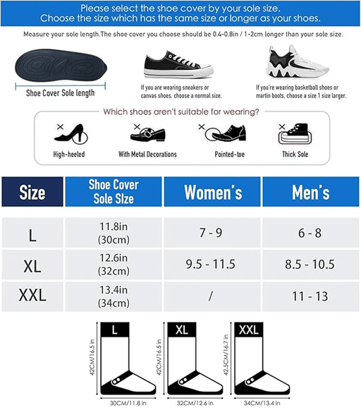ECOTREK shoe cover Waterproof Shoe Covers – Rain Boot Protectors with Reflective Strip for Men & Women YR15639 Waterproof Shoe Covers – Rain Boot Protectors with Reflective Strip for Men & Women YR15639