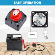Battery Isolator Switch 12V On/Off by salelink.co.nz